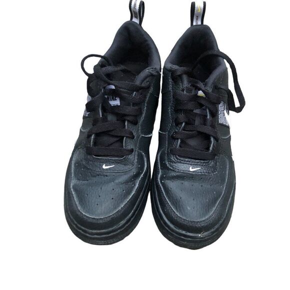 RARE 2018 Nike Air Force 1 Utility Black White Size 7 - Picture 2 of 15